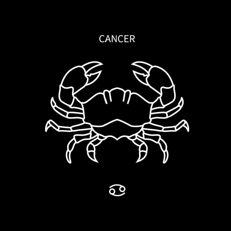 cancer crab zodiac illustration